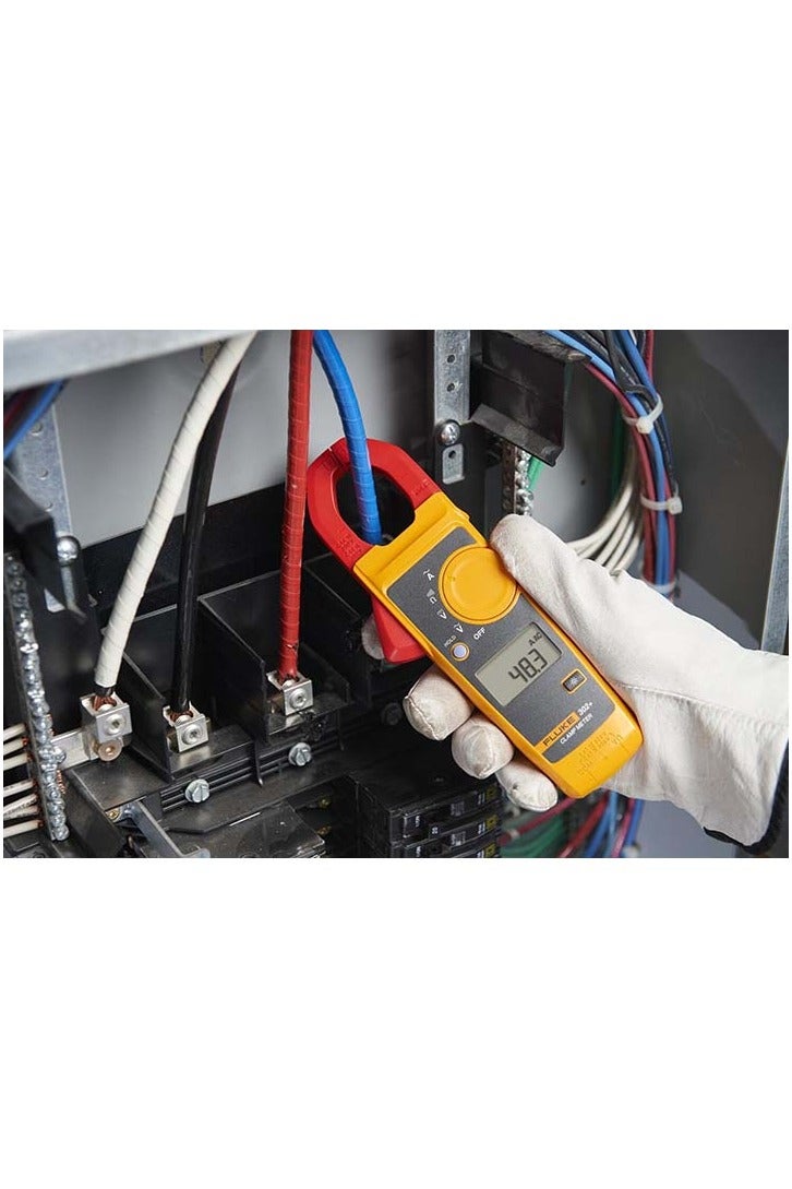 FLUKE Fluke 302+ Digital Clamp Meter, 30mm Jaw, Measures AC Current to 400A, Measures AC/DC Voltage to 600V, Resistance, Continuity, and Capacitance Measurements - Image 5