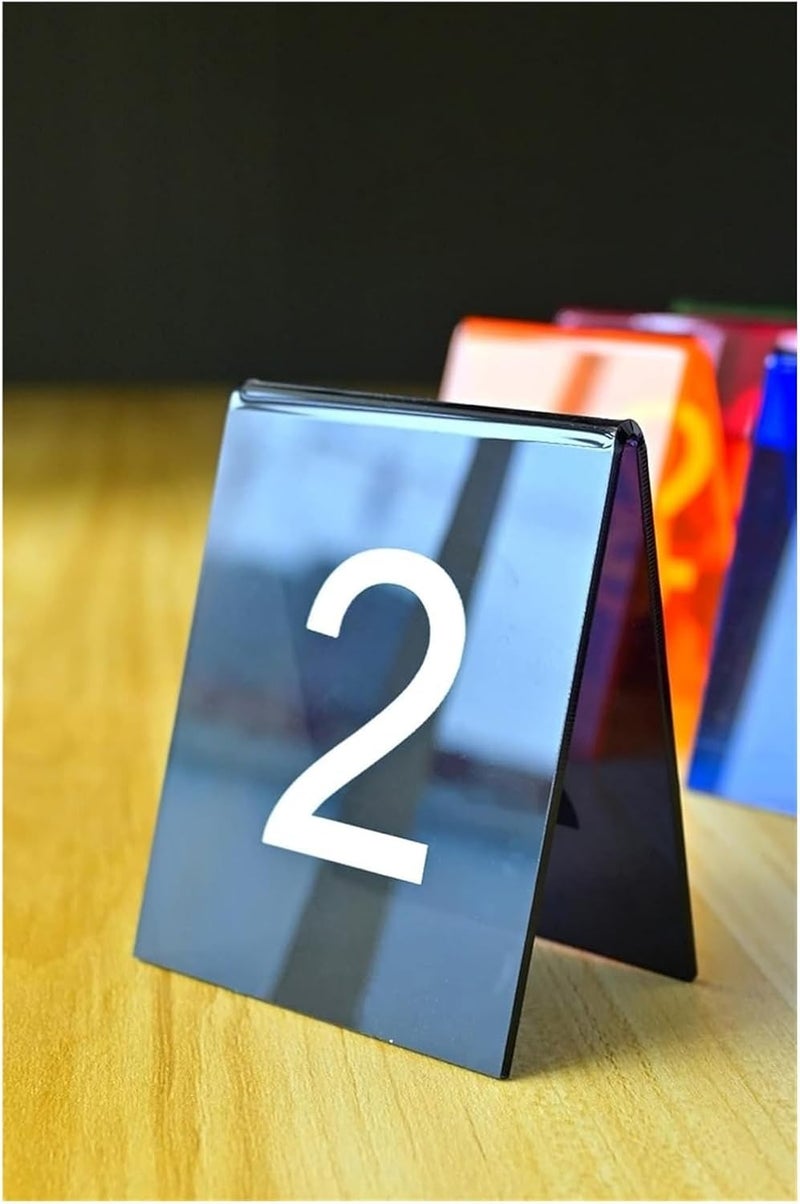 Table numbers, Table Numbers, Acrylic 3.1 Inches X 2.4 .5 Pack of 10(31-40) - Image 2