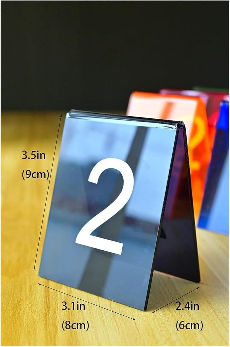 Table numbers, Table Numbers, Acrylic 3.1 Inches X 2.4 .5 Pack of 10(31-40) - Image 3