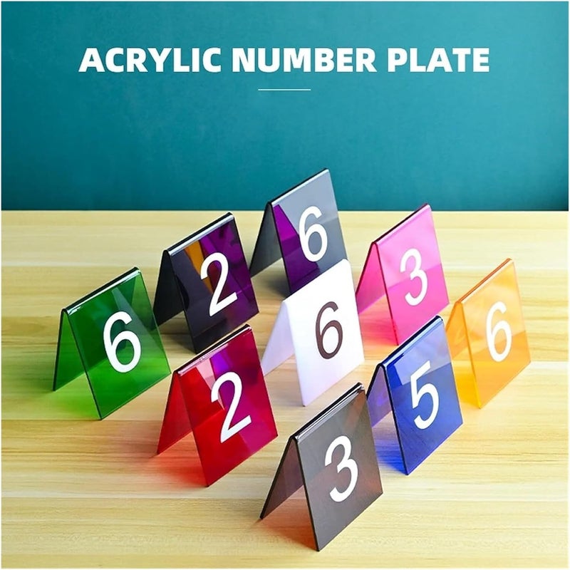 Table numbers, Table Numbers, Acrylic 3.1 Inches X 2.4 .5 Pack of 10(31-40) - Image 5