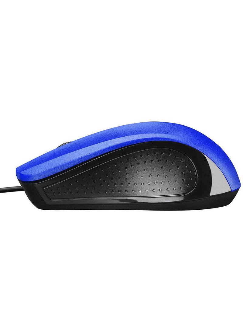 Gaming mouse, high sensitivity, high resolution up to 3200 dpi, ergonomic design, ready to improve your performance in games and daily tasks, compatible with all operating systems, multi-color LED lighting, programmable buttons, ensures fast and accurate response , model M-61/Blue