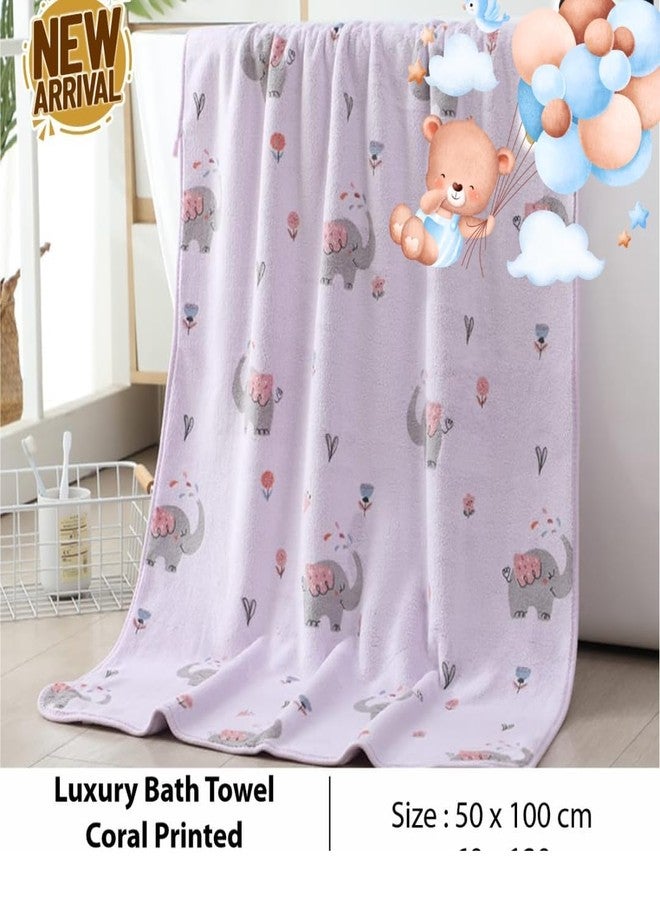 TEDDYIFY Baby Luxury Coral Fleece Bath Towel for Kids, Ultra Soft, Warm, and Absorbent. Baby Essentials Bath Towels, Cute Unisex Cover for Girls and Boys (3 Count | 1-3 Years) - Image 3