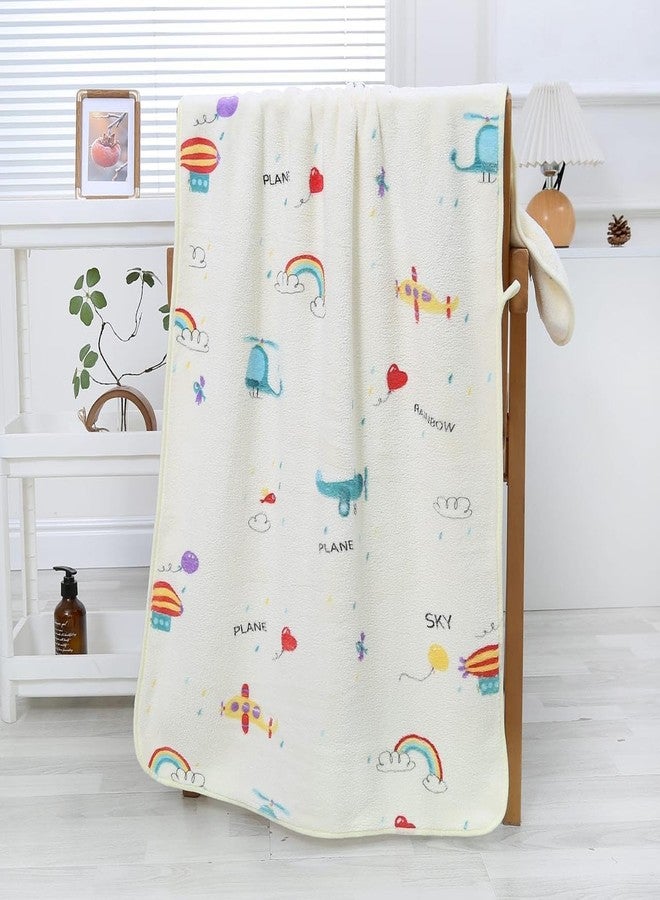 TEDDYIFY Baby Luxury Coral Fleece Bath Towel for Kids, Ultra Soft, Warm, and Absorbent. Baby Essentials Bath Towels, Cute Unisex Cover for Girls and Boys (3 Count | 1-3 Years) - Image 2