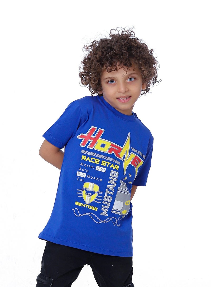 بيبو تيشيرت اولادى نصف كم مطبوع - Image 2