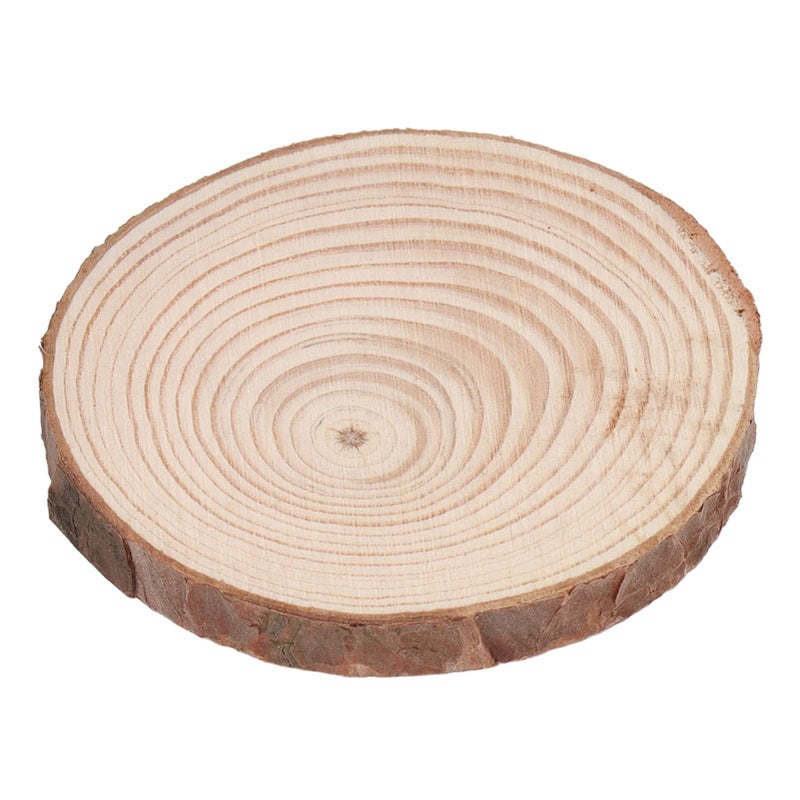 Pine Wood Slice Cup Coaster Set 25Pcs Medium Size For DIY Crafts Home Decor - Image 3