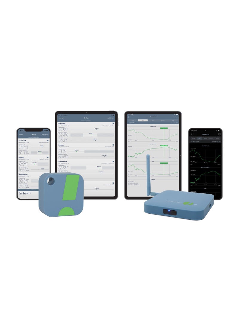 SensorPush - SensorPush HT1 Wireless Thermometer/Hygrometer for iPhone/Android. USA Developed and Supported Humidity/Temperature/Dewpoint/VPD Monitor/Logger. Indoor/Outdoor Smart Sensor with Alerts - Image 1