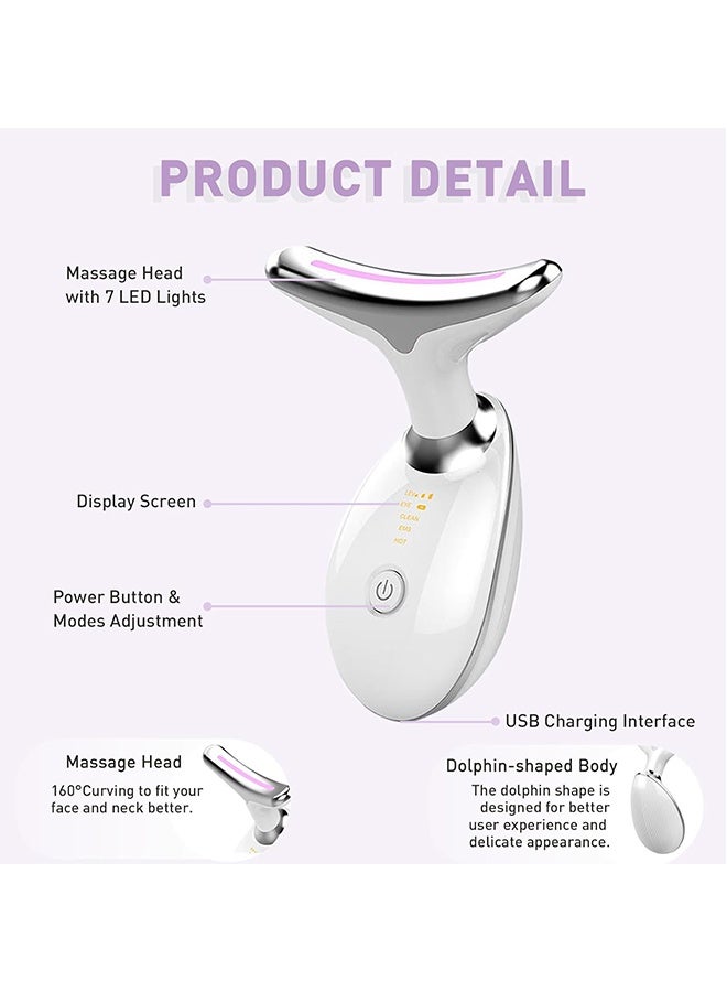 LLASIDO Firming Wrinkle Removal Device, Neck Face Lifting Tighten Massager, LED Photon Therapy Anti Wrinkle Double Chin Remover - Image 4