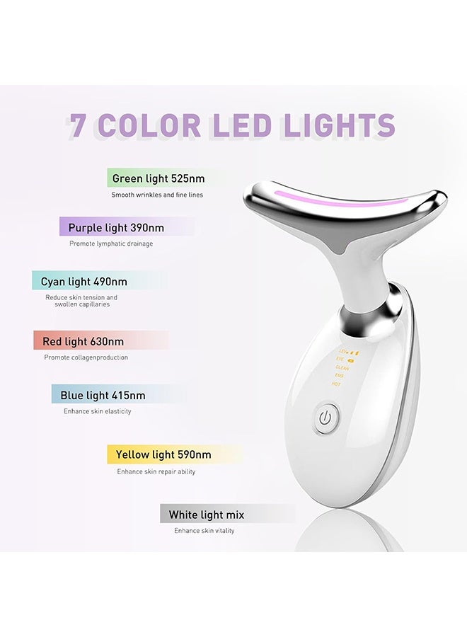 LLASIDO Firming Wrinkle Removal Device, Neck Face Lifting Tighten Massager, LED Photon Therapy Anti Wrinkle Double Chin Remover - Image 3