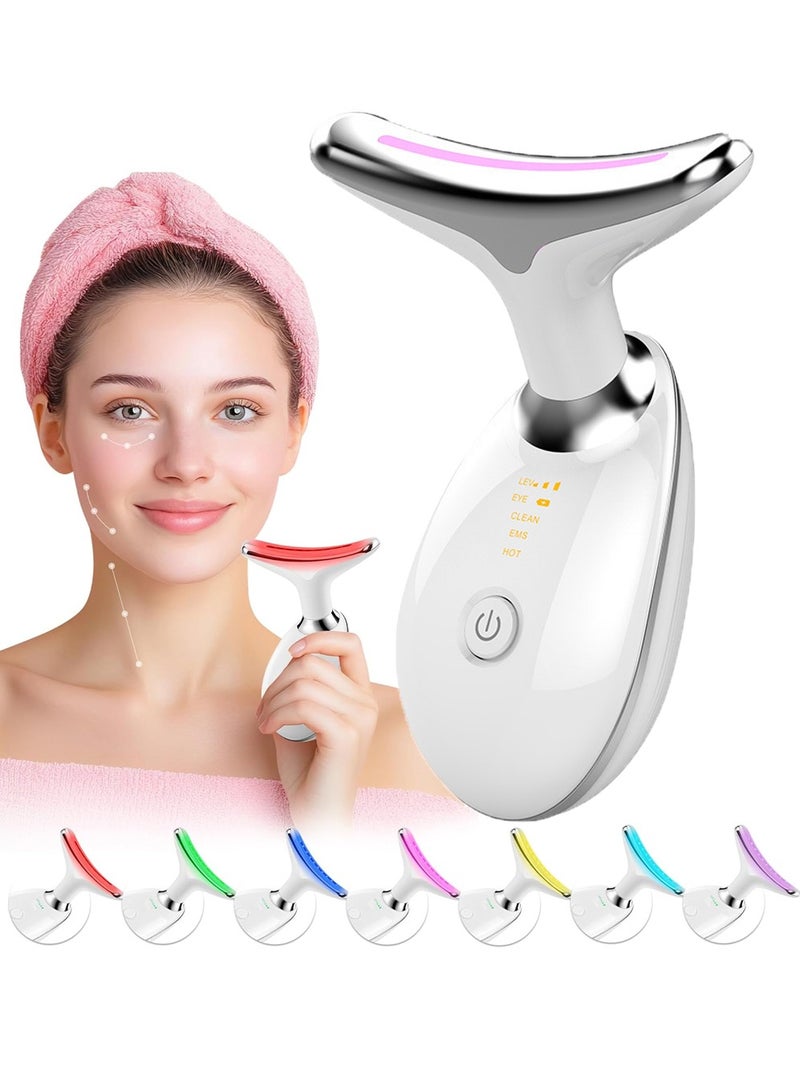 LLASIDO Firming Wrinkle Removal Device, Neck Face Lifting Tighten Massager, LED Photon Therapy Anti Wrinkle Double Chin Remover - Image 1