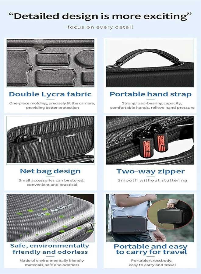رَوَائِد حقيبة حمل للكاميرا مناسبة لـ DJI Osmo Action 5 / Action 4 / Action 3، حقيبة كاميرا أكشن مع ملحقات Osmo 5 - Image 5