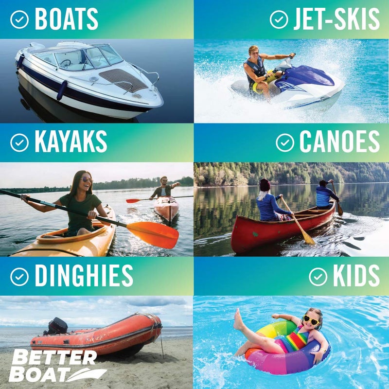 Better Boat Boat Paddle Telescoping Plastic Collapsible Oar, Kayak, Jet Ski, Rafting, Mini Canoe Paddles, Tubing Floats, Rowing Safety Accessories for Kids and Adults, 1-Pack - Image 5