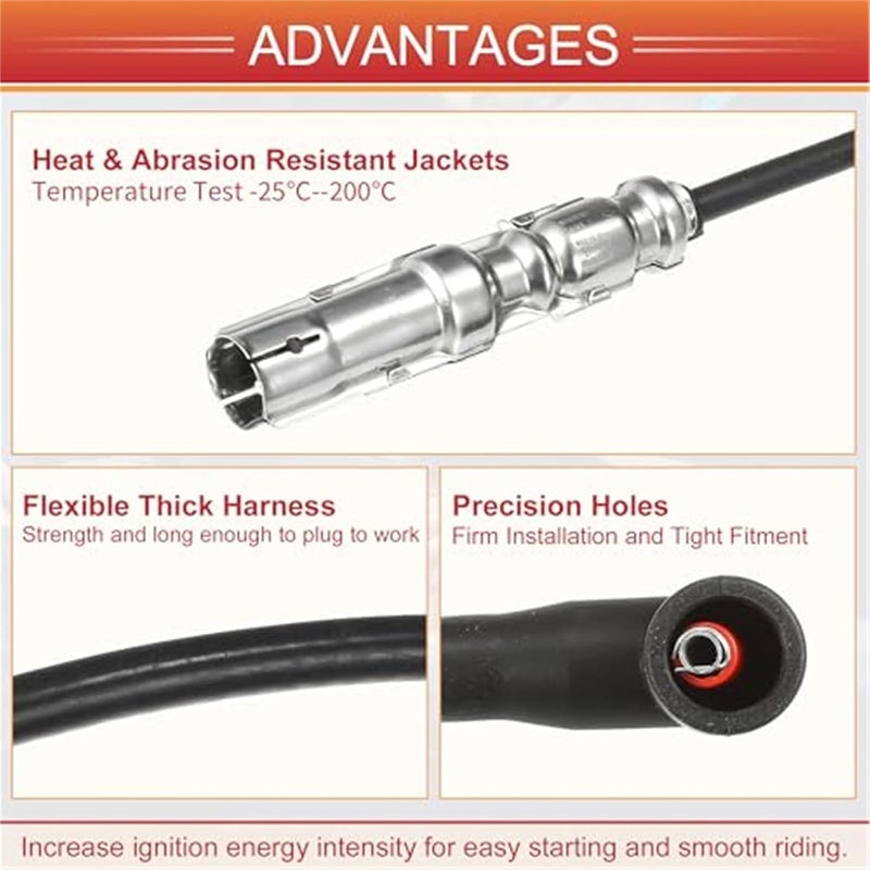 Vuzmode Ignition Coil Wires for Volkswagen VR6 - Image 2