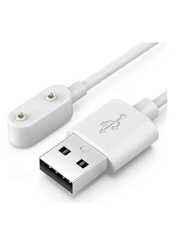 شاحن لساعة هواوي فيت - كابل شحن USB بديل أنيق بطول 100 سم (أبيض) - Image 2