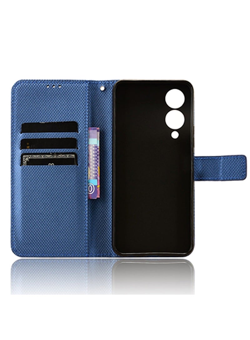 Vivo Y17s 4G Case Cover Soft Quality Leather Flip Folio Wallet With Card Slots Holder Stand Back Cover Drop-Proof Shock-Proof Protective Cell Phone Back Accessories Protection  - Image 5