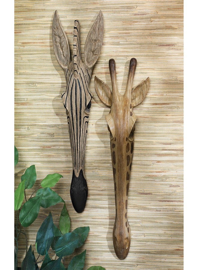 Design Toscano Animal Mask of the Savannah Wall Sculpture: Giraffe - Image 2
