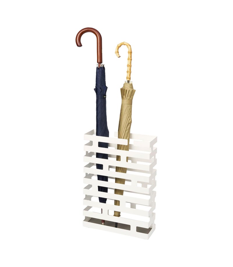 Yamazaki Yamazaki Home Umbrella Stand  Storage for Umbrellas  Walking Canes Steel One Size hite
