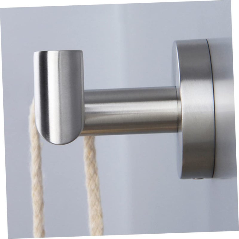 Stainless Steel Double Towel Hook Heavy Duty Wall Mounted Space Saving Organizer - Image 5