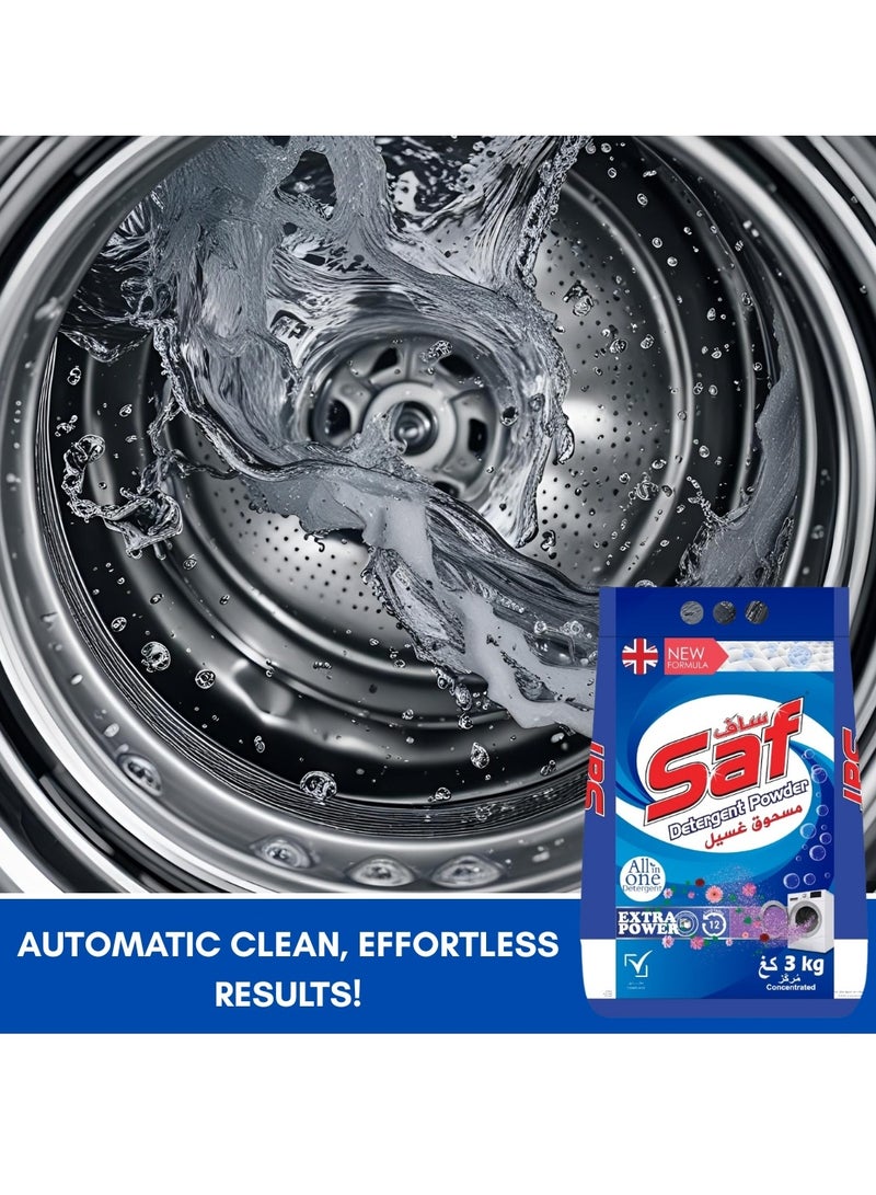 SAF Detergent 3kg - Powerful Laundry Cleaning Solution for Brighter Clothes  - Image 5