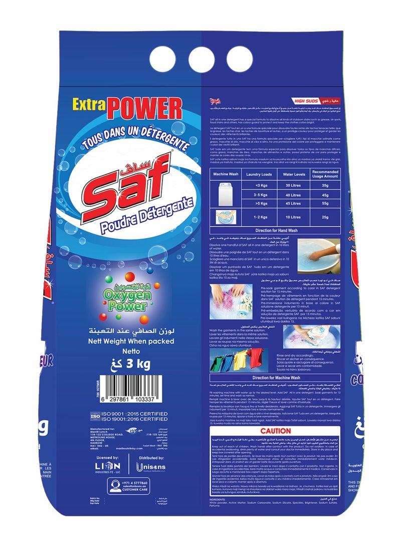 SAF Detergent 3kg - Powerful Laundry Cleaning Solution for Brighter Clothes  - Image 2