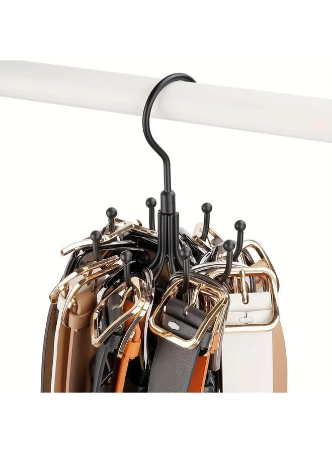 White Rotatable Hook Storage Hanger For Ties Bras Socks Underwear Vest Large Capacity - Image 5