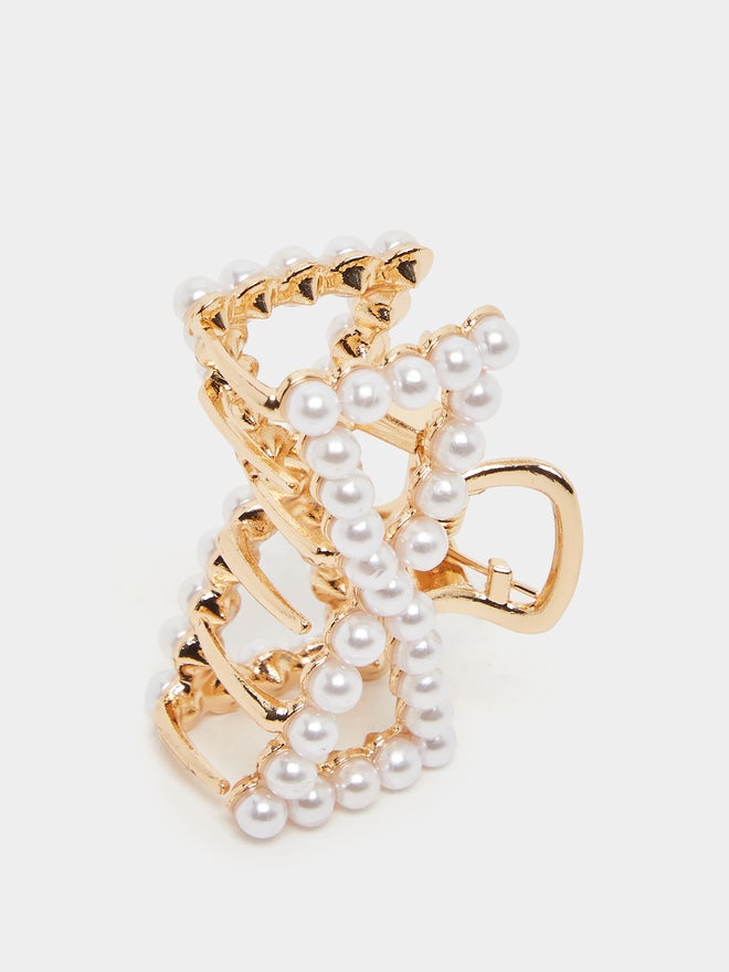 ستايلي مشبك شعر مزين باللؤلؤ - Image 1