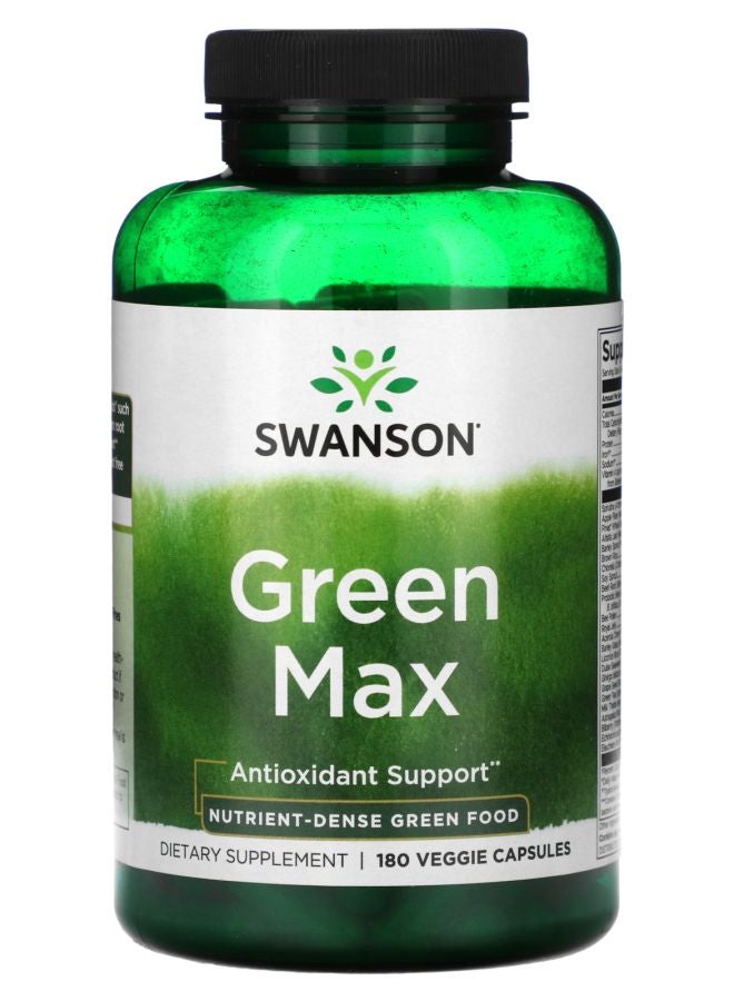 SWANSON Green Max 180 Veggie Capsules