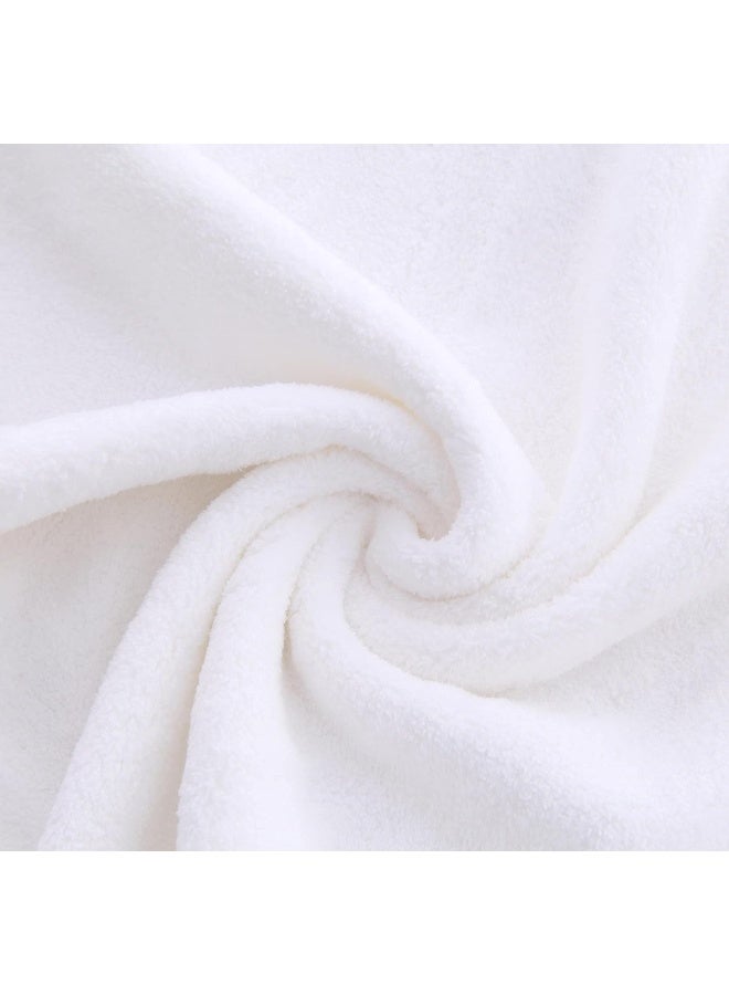 Spotted Play 8 Pack Large Burp Cloths for Baby - 20" by 10" Ultra Absorbent Burping Cloth, Hand Washcloths, Newborn Towel - Milk Spit Up Rags - Burpy Bib for Unisex, Boy, Girl - Burp Cloths Set(White) - Image 5