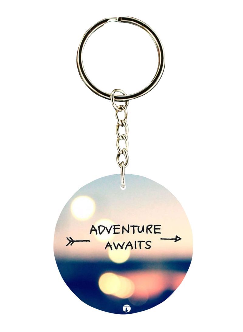 RKN Double Sided English Phrases Printed Keychain