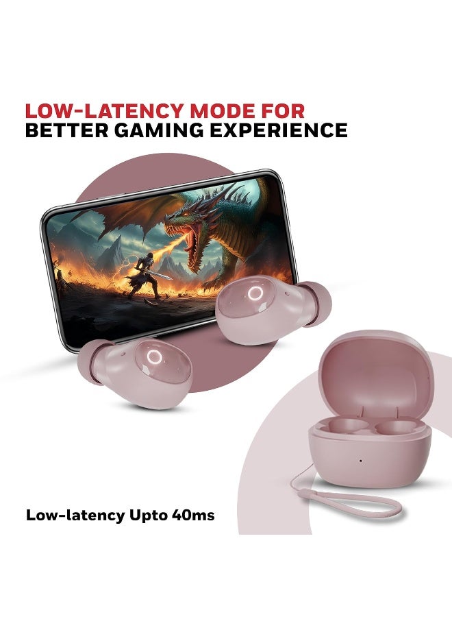 هوني ويل سماعات أذن بلوتوث Honeywell Moxie V1500 TWS مع 48 ساعة من وقت التشغيل، شحن سريع من نوع C، مقاومة للماء IPX4، بلوتوث V5.4، محركات 8mm*2، تحكم باللمس، مساعد صوتي، إلغاء الضوضاء - Image 5
