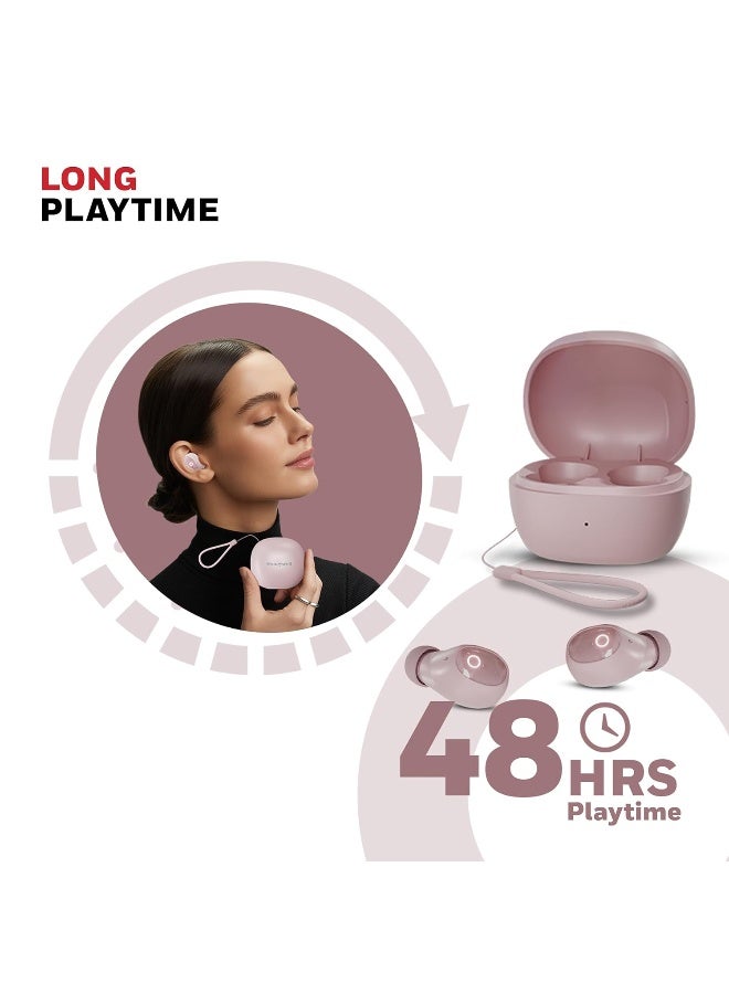 هوني ويل سماعات أذن بلوتوث Honeywell Moxie V1500 TWS مع 48 ساعة من وقت التشغيل، شحن سريع من نوع C، مقاومة للماء IPX4، بلوتوث V5.4، محركات 8mm*2، تحكم باللمس، مساعد صوتي، إلغاء الضوضاء - Image 3