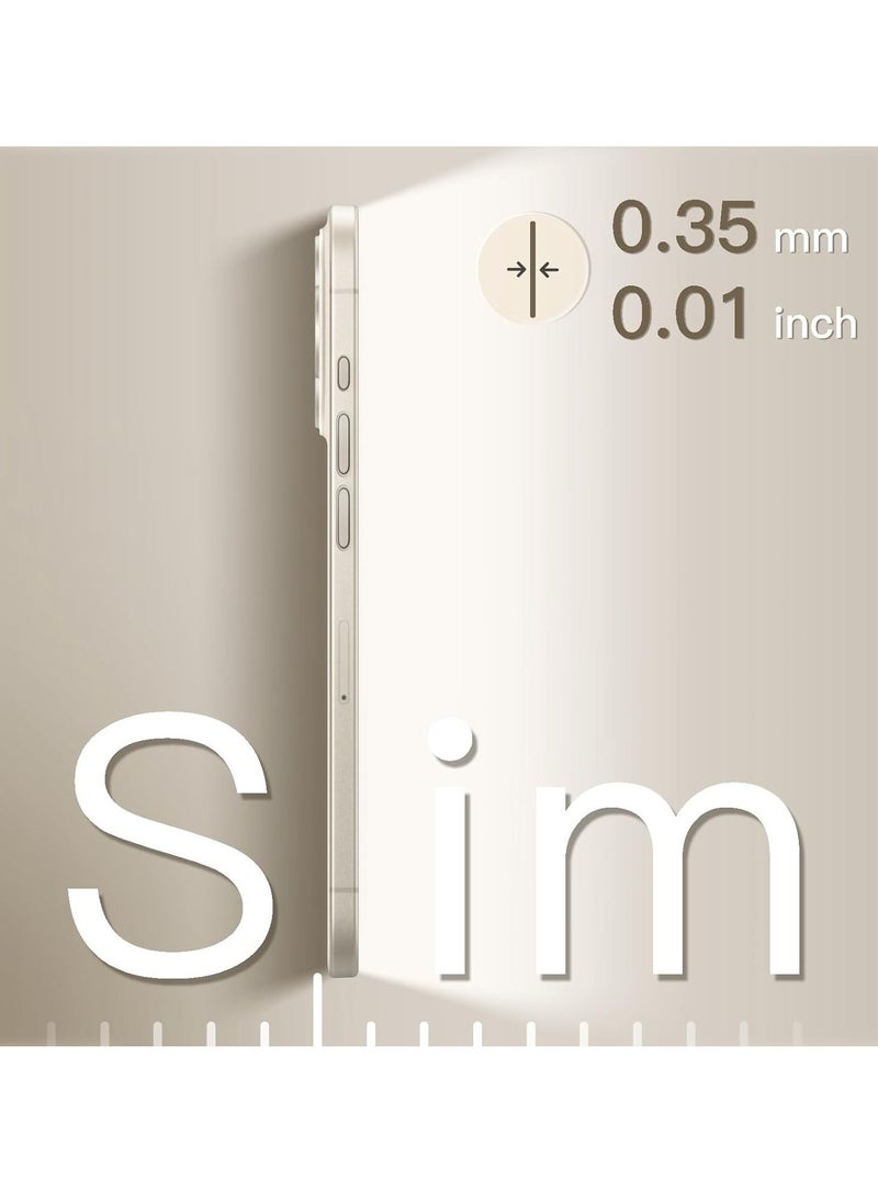 JAJEEK Ultra Slim (0.35mm Thin) Case for iPhone 15 Pro 6.1-Inch – Camera Lens Cover Full Protection, Lightweight Matte Finish PP Hard Minimalist Case, Wireless Charging Support, Scratch & Drop Resistant - Image 3