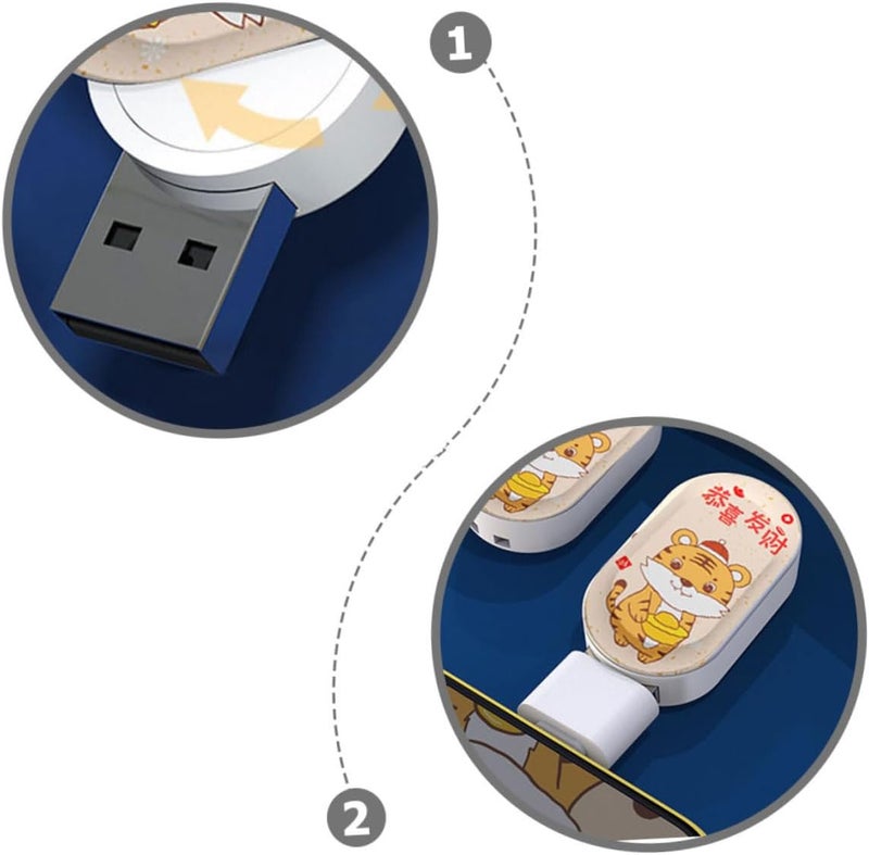 Healeved 64gb USB Flash Drive Year of The Tiger Memory Stick Thumb Drive Portable Data Storage Gift for Holiday Celebration - Image 3