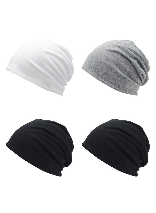 4 قطع من النساء والرجال فضفاضة قبعة ، ضوء سوبر رقيقة قبعة النوم - Image 1