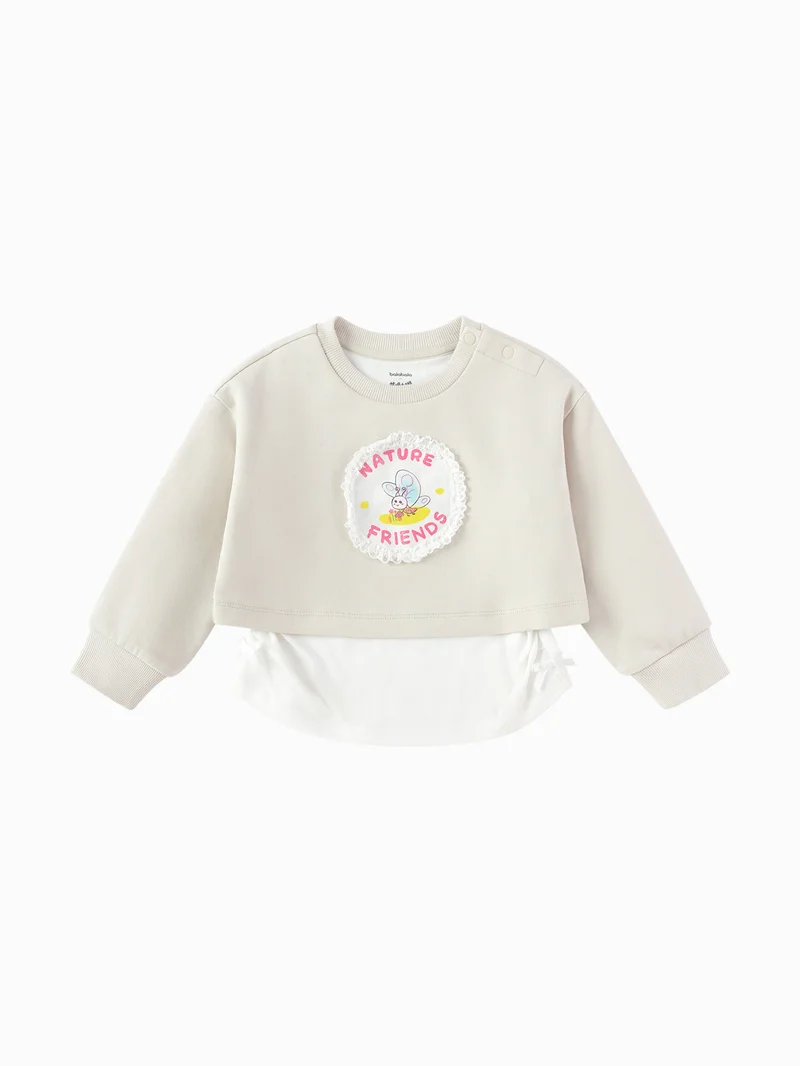 Balabala Toddler Girl Round neck sweatshirt