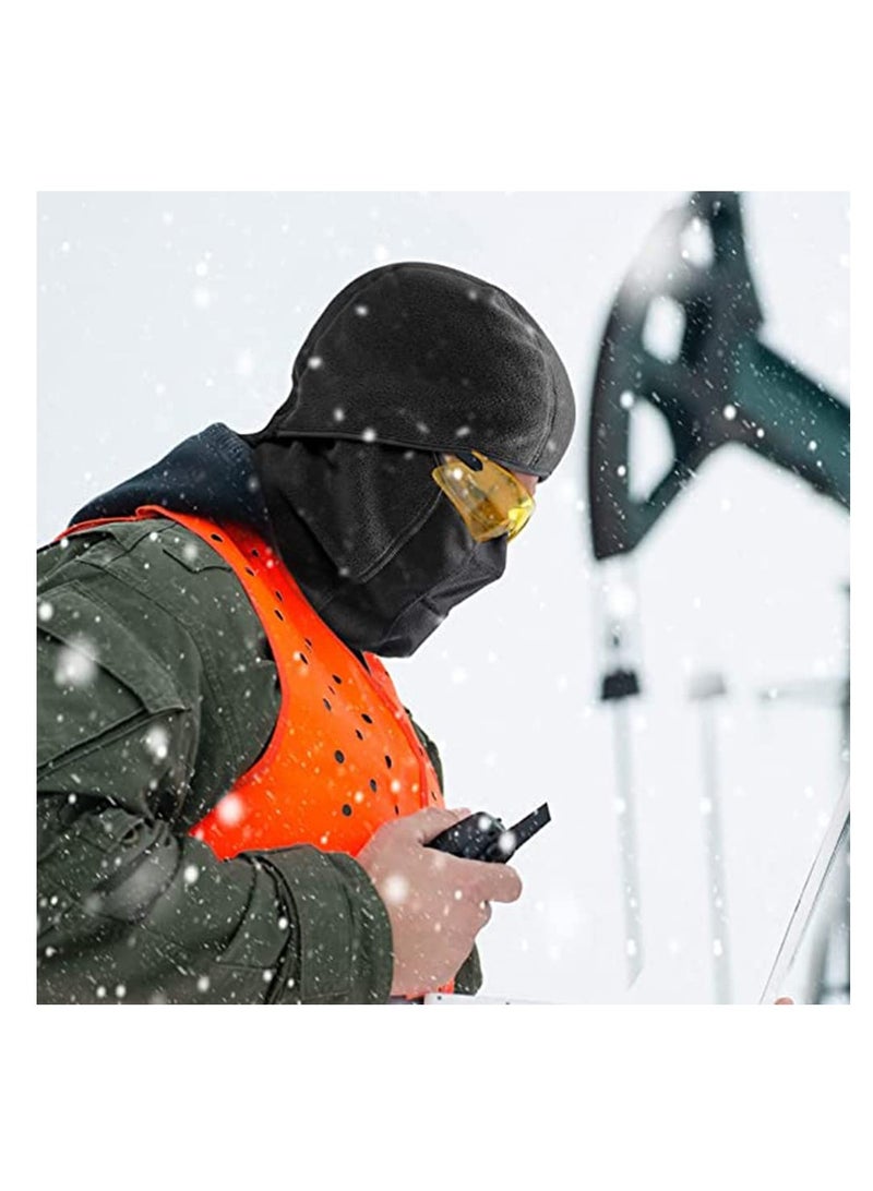 إكسفور أغطية الرأس بالاكلافا، قناع تزلج مقاوم للرياح، غطاء قناع وجه كامل حراري من الصوف الشتوي للرجال والنساء، معدات للطقس البارد قابلة للتنفس للتزلج والتزلج على الجليد وركوب الدراجات النارية والجري والعمل - Image 4