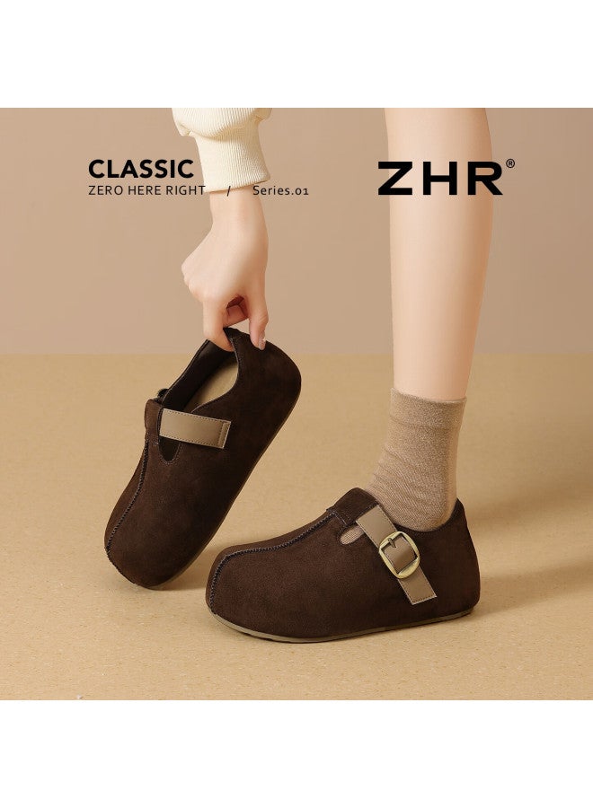 Zhr Zezer Women's Height Increasing Birkenstock Shoes Capybara Casual Women's Shoes Spring Autumn Lightweight Casual Flats Jt191 Kauri 39 - Image 1