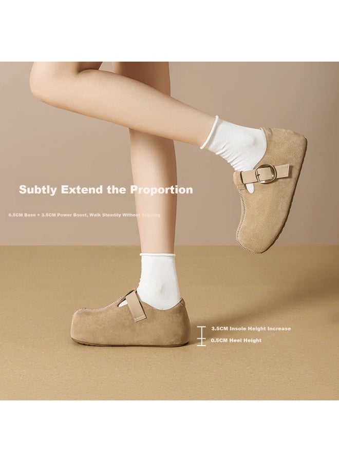 Zhr Zezer Women's Height Increasing Birkenstock Shoes Capybara Casual Women's Shoes Spring Autumn Lightweight Casual Flats Jt191 Kauri 39 - Image 5