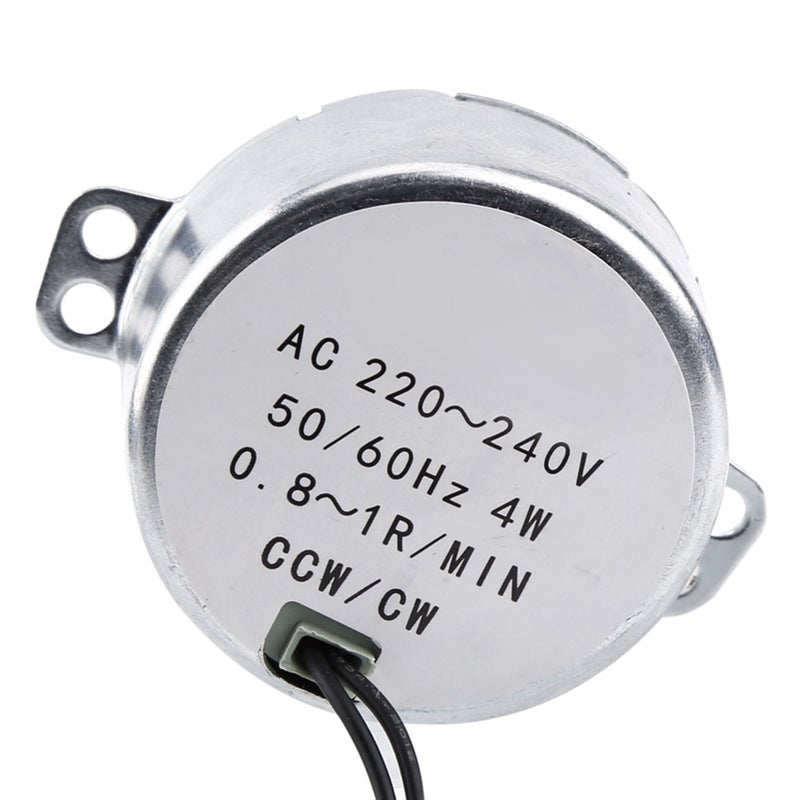 1pc 220-240V AC Synchronous Motor Geared Motor 4W CW/CCW(0.8-1RPM) - Image 2