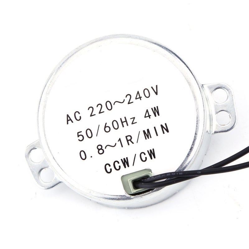 1pc 220-240V AC Synchronous Motor Geared Motor 4W CW/CCW(0.8-1RPM) - Image 1