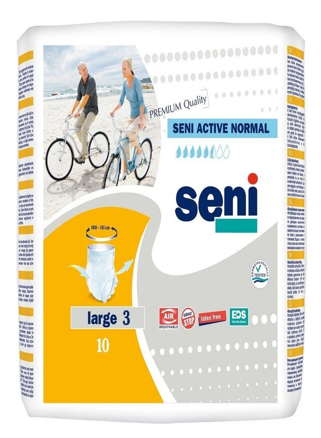 Seni Active Normal Adult Pull Ups - 10 Pieces Large (pack of 2)