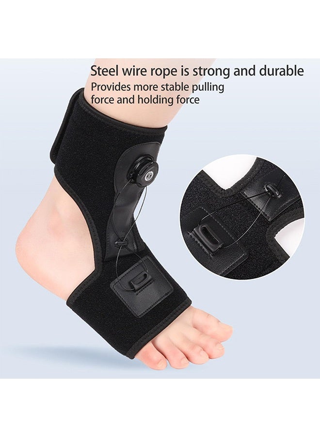 Quantum Plantar Fasciitis Brace Night Splint, Foot Drop AFO Sports Ankle Protection Adjustable Support Velcro, Drop Foot Orthopedic Brace Adjustable Rotating Knob Sleep Support for Foot Drop Achilles Tendonitis - Image 3