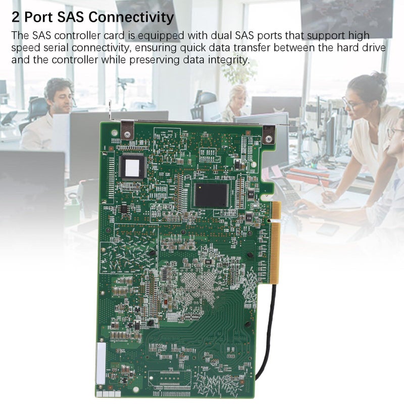 بطاقة مجموعة Sas 4 جيجابايت بتقنية Pcie X8 مع منفذين لنقل البيانات عالي السرعة لتخزين Raid - Image 3