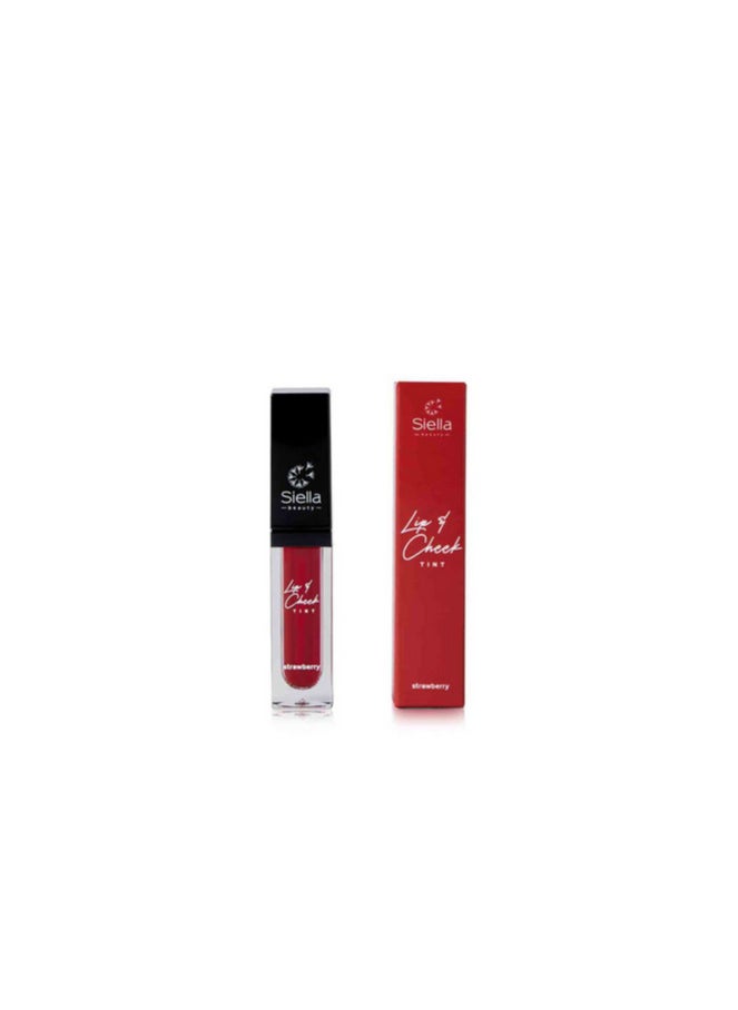 Siella Beauty Siella Beauty Lip and Cheek Tint Lipstick Strawberry 