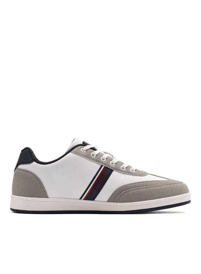 U.S. Polo Assn. White & Grey U.S. Polo Assn. KARES GLB 5PR Men’s White & Grey Casual Sneakers | Classic Lace-Up Everyday Shoes  | Best Price UAE