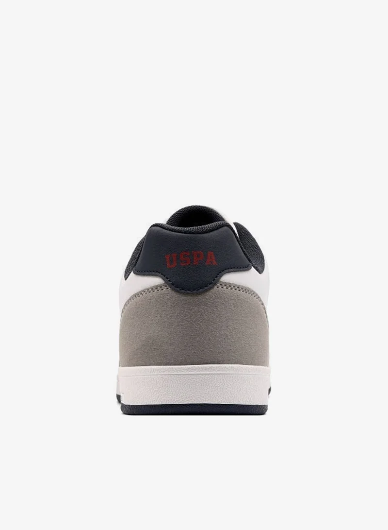 U.S. Polo Assn. White & Grey U.S. Polo Assn. KARES GLB 5PR Men’s White & Grey Casual Sneakers | Classic Lace-Up Everyday Shoes for Men | Best Price UAE
