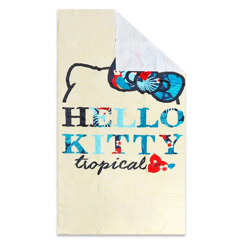 سانريو منشفة شاطئ هالو كيتي من سانريو للأطفال ٧٠١٤٠ سم