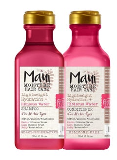 MAUI MOISTURE Maui Moisture Lightweight Hydration + Hibiscus Shampoo + Conditioner for Daily Moisture, No Sulfates, 13 Fl Oz  - Image 1