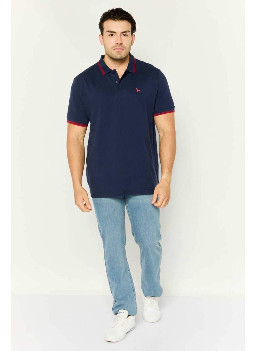 Men Regular Fit Brand Logo Short Sleeves Polo Shirt, Navy - pzsku/ZF8566970D6375C1568E2Z/45/_/1737642123/32cb0e5a-fa50-4bde-bc6e-537b077cca80