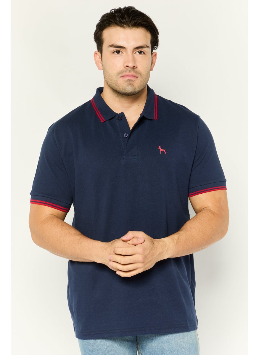 Men Regular Fit Brand Logo Short Sleeves Polo Shirt, Navy - pzsku/ZF8566970D6375C1568E2Z/45/_/1737642134/dd070f74-3431-40b0-bf8f-f50529eaf94c