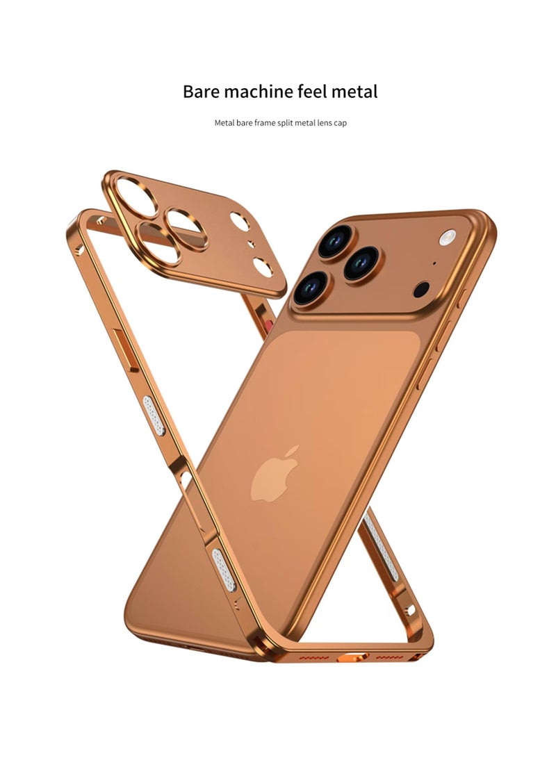 For iPhone 17 Pro Case 2-in-1 Aluminum Bumper Camera Protective Cover Lightweight Thin Ultra Strong Heat Dissipation Impact - Image 3